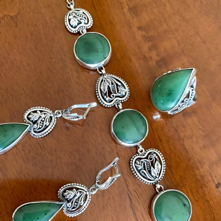 серебряные серьги +с камнями авторские работы