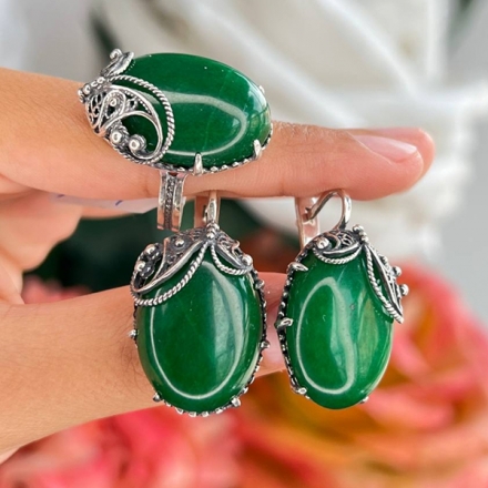 Сережки  с бирюзой
