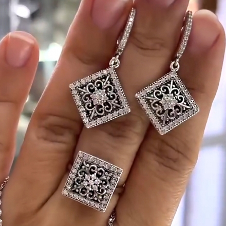 серьги серебро 925