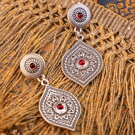 серьги кубачи серебро купить