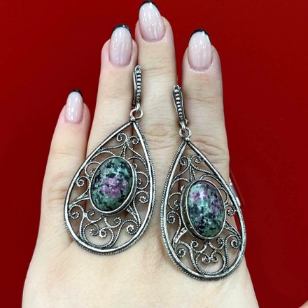 серьги длинные висячие