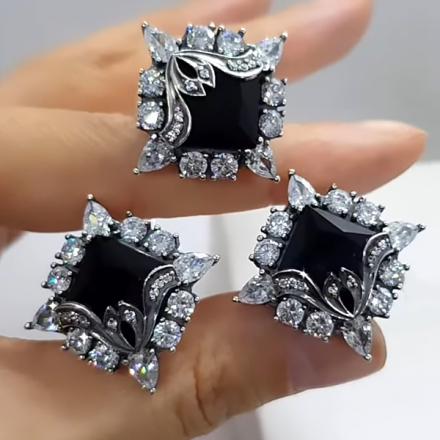 серьги серебро 925