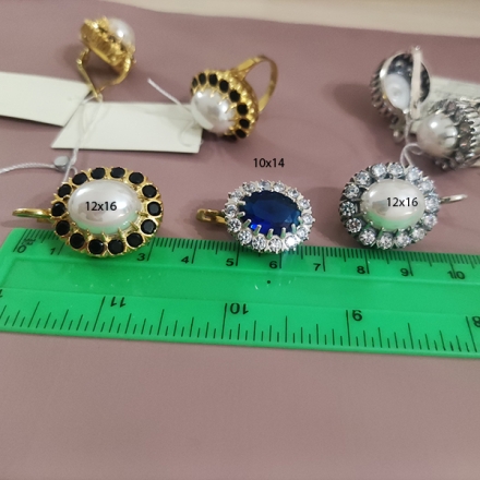 серьги +с крупным фианитом