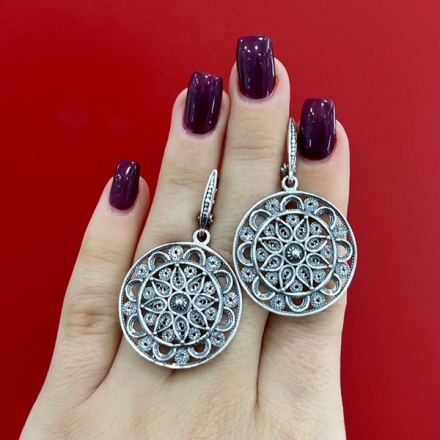 серьги из серебра без камней купить