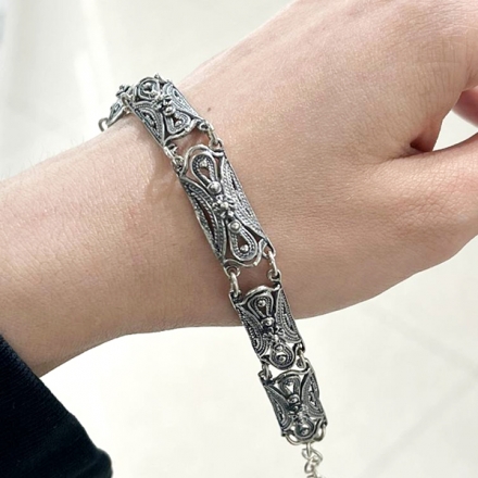 браслет из серебра женский 925 пробы
