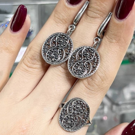 серьги серебро без вставок купить