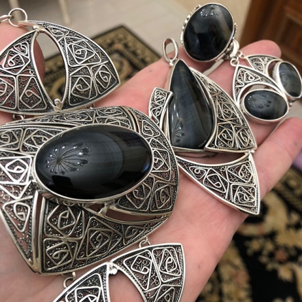 купить серебряные украшения с натуральными камнями