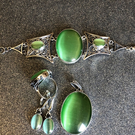 серебро +с натуральными камнями