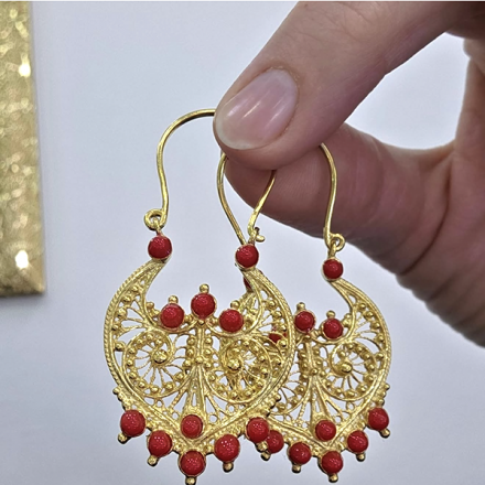 серьги позолота серебро длинные
