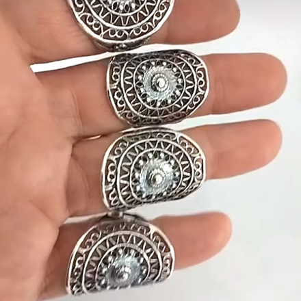 купить комплект кольцо и серьги кубачи