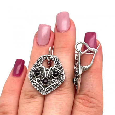 серебряные серьги купить в интернет