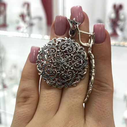 серьги серебро без камней купить