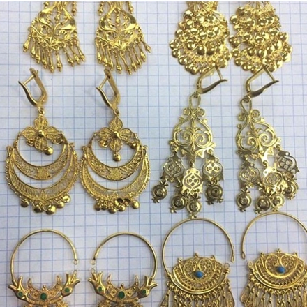 серьги без камней