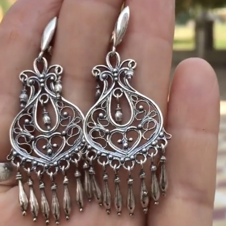 серьги серебро без камней
