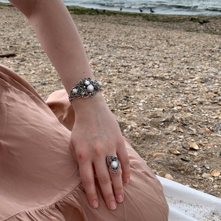 кольцо серебряное женское +с камнем