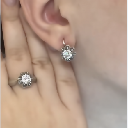 серьги тюльпаны