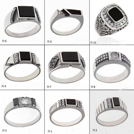 купить мужское кольцо +из серебра