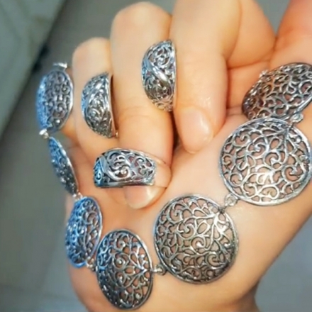 круглые серьги серебро