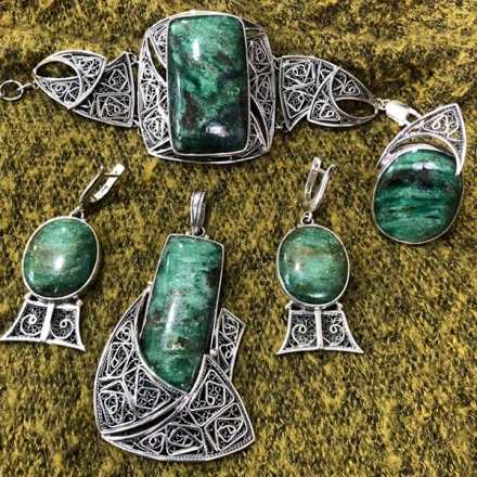 серебряные изделия ручной работы