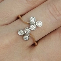 бриллиантовое кольцо +из золота