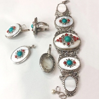 серебряные серьги +с перламутром купить