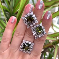 серьги квадраты купить