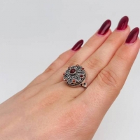 серебряные сережки колечки
