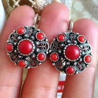 серебро комплекты кольцо и серьги купить
