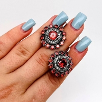 серебряные серьги с камнями купить