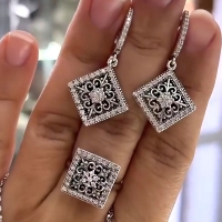 серьги серебро 925