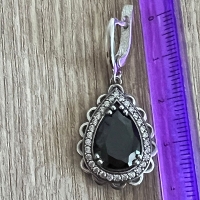 Серьги +кольцо с красными камнями