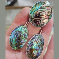 Серебряный комплект с малахитом