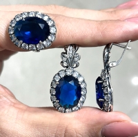 серебряные украшения с бирюзой серьги кольца купить