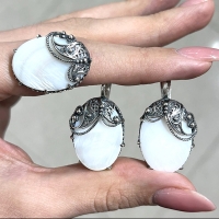 Сережки  с бирюзой
