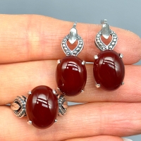 серьги серебряные с натуральными камнями купить