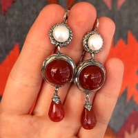 серьги грозди 