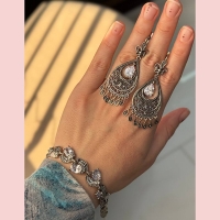 серьги длинные висячие с жемчугом