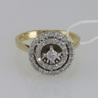 Кольцо золотое с  бриллиантами
