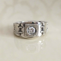 кольцо мужской серебро +с черным камнем