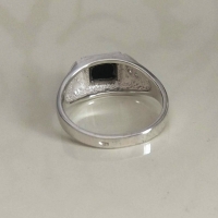 серебряное кольцо с черным агатом купить спб