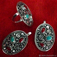 армянское серебро ручной работы