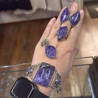 серебро чароит
