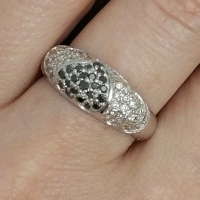 Кольцо из белого  золота с бриллиантами