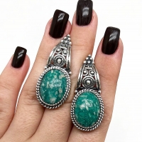серьги кольца серебро купить
