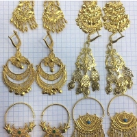 серьги без камней