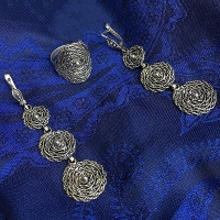 длинные серьги без камней 