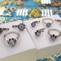 серьги тюльпаны