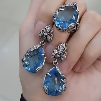 красивые серебряные серьги
