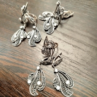 серебряные браслеты филигрань