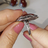 серебряные серьги с сердоликом купить